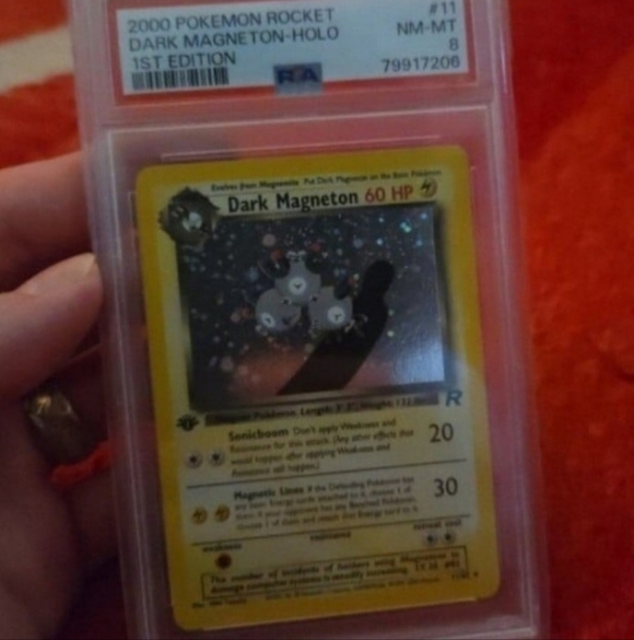 Psa Graded Holo First Edition Team Rocket Magneton Pokemon Card